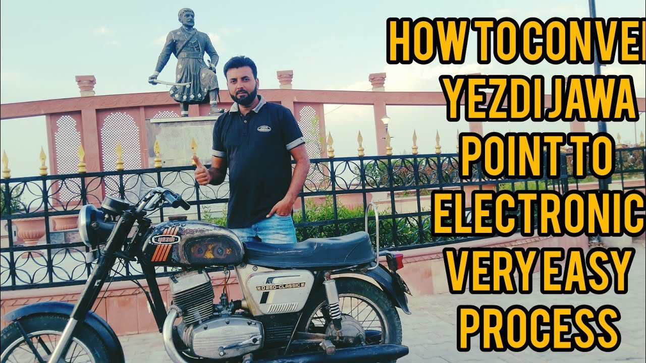 HOW TO CONVERT YEZDI JAWA POINT TO ELECTRONIC? यज़दी जावा को पॉइंट से इलेक्ट्रॉनिक बनाएं!