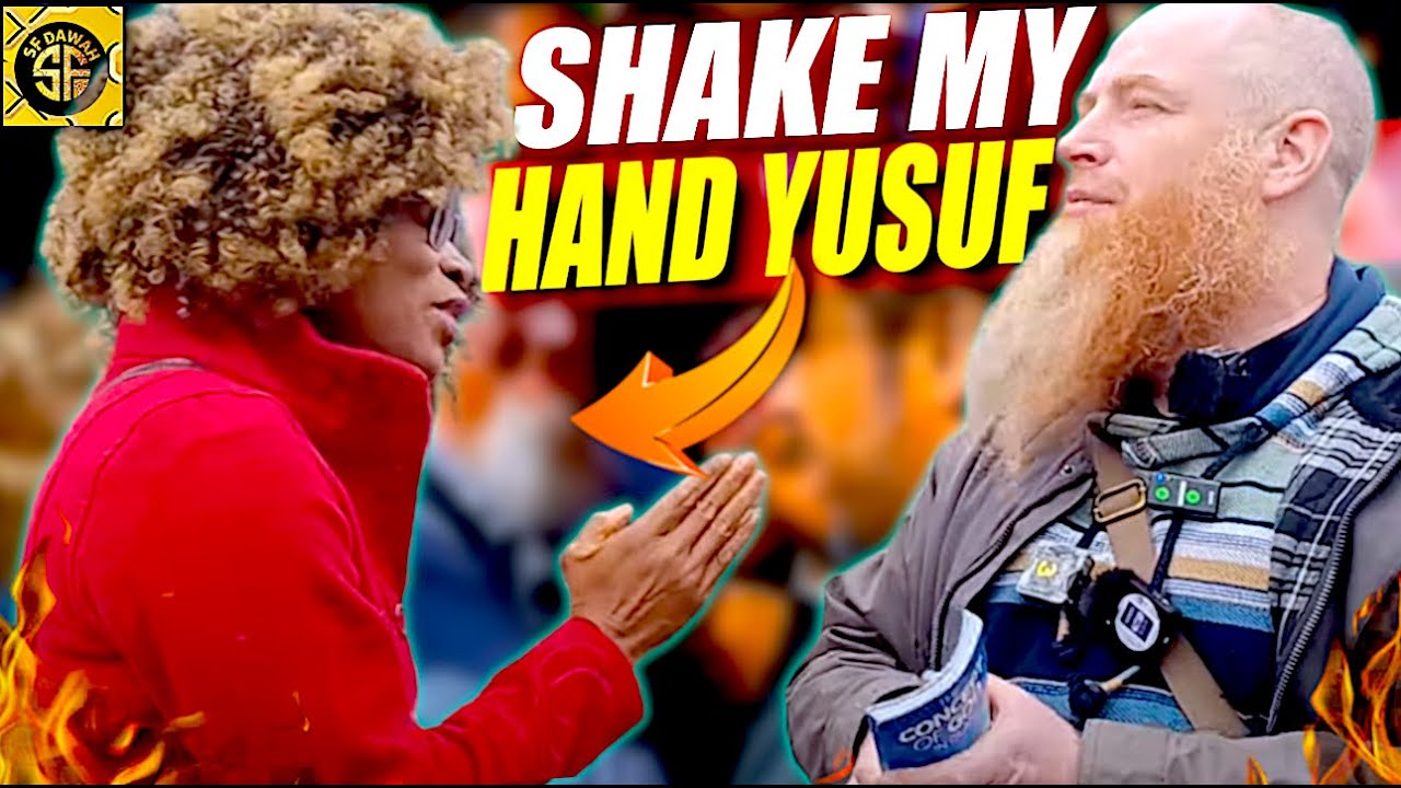 Yusuf Shake My HAND! Lady & Yusuf Speaker's Corner Stratford