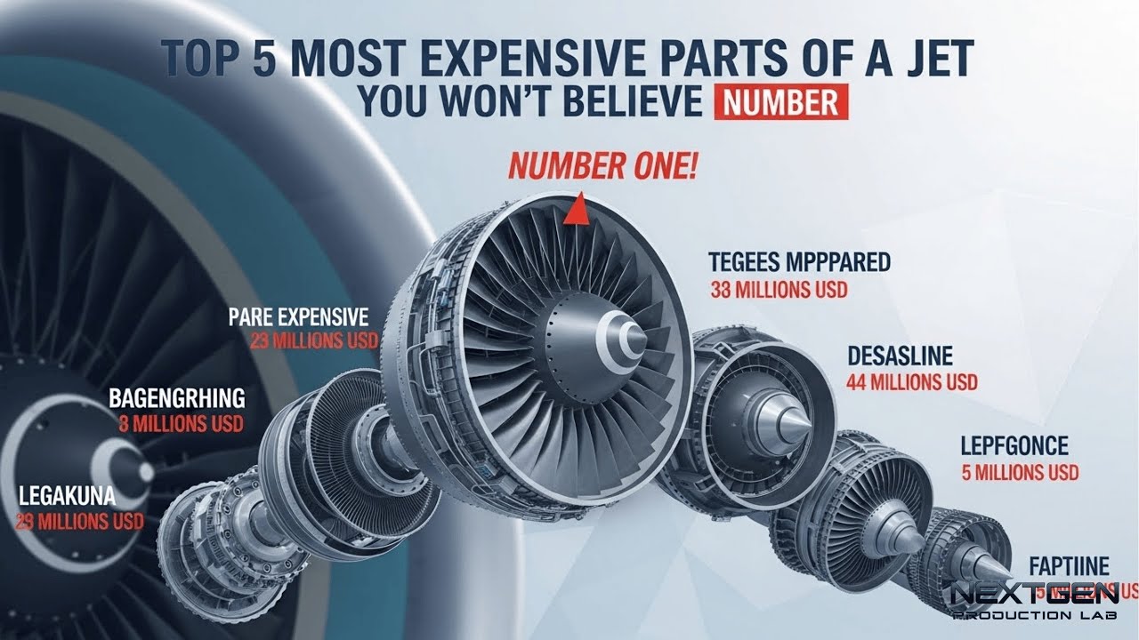 Top 5 most expensive parts of a jet you won t believe number one |NextGen Production Lab