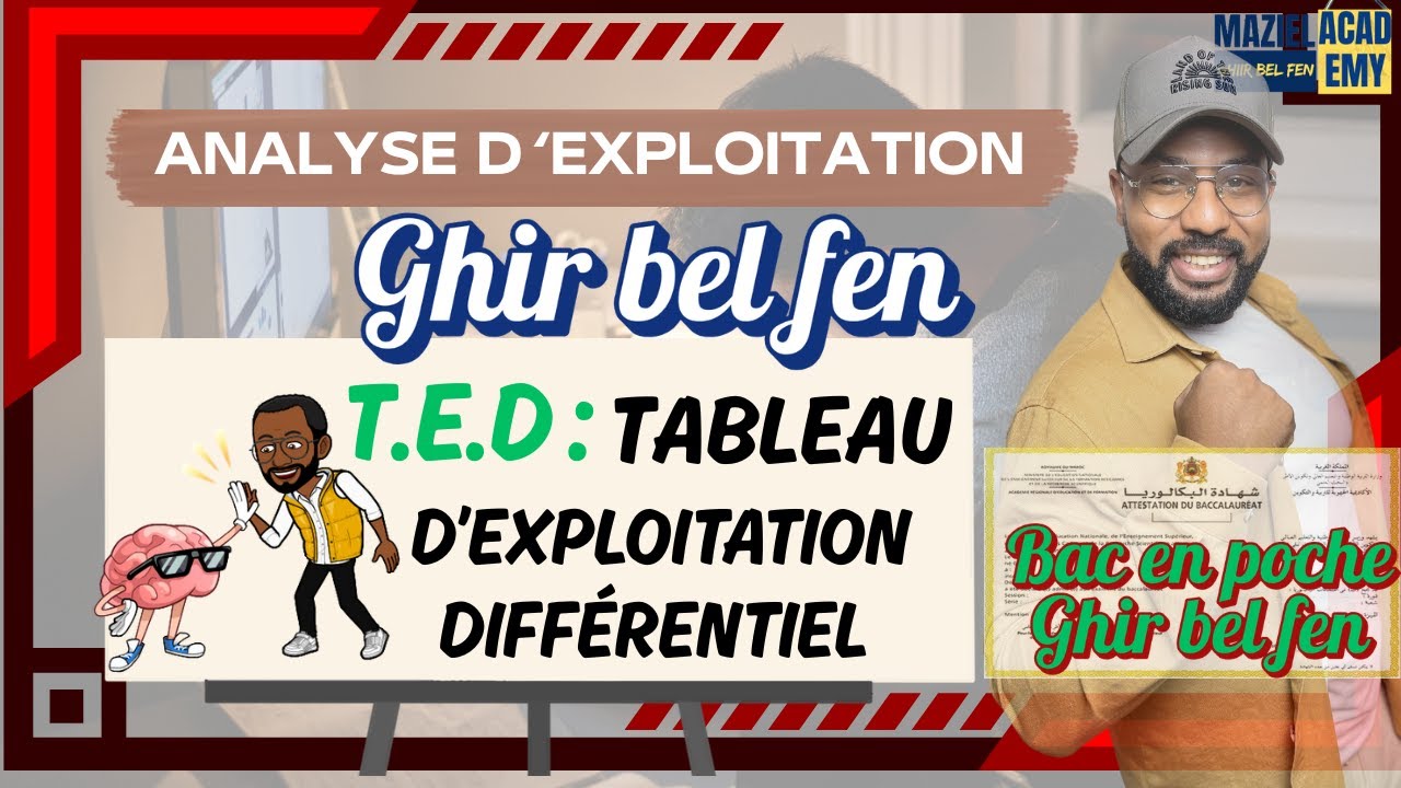 Analyse d'exploitation (vidéo 3) : Tableau d'exploitation différentiel (TED)