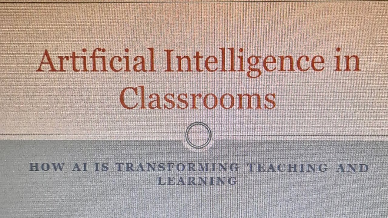 AI in classrooms. 