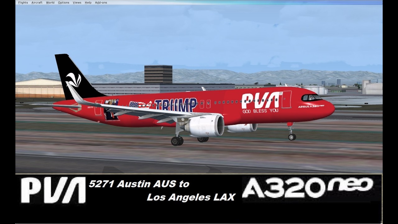 PVA 5271 Austin AUS to Los Angeles LAX v-988.