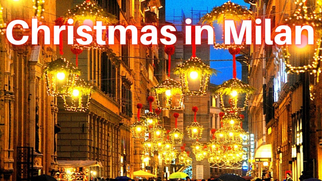 Milan Italy, This is the Busiest and Crowded Christmas Night in Milan