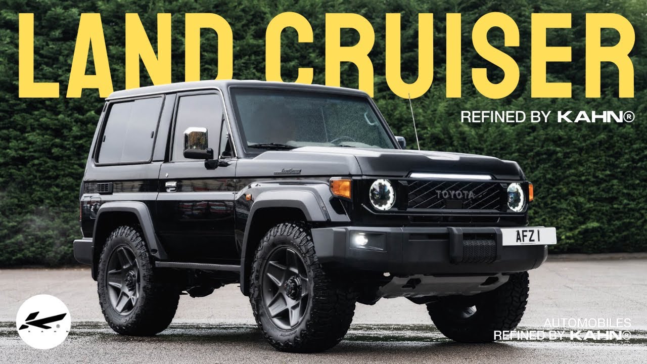 Toyota Land Cruiser 70 2-дверный в глянцево-черном цвете от KAHN®
