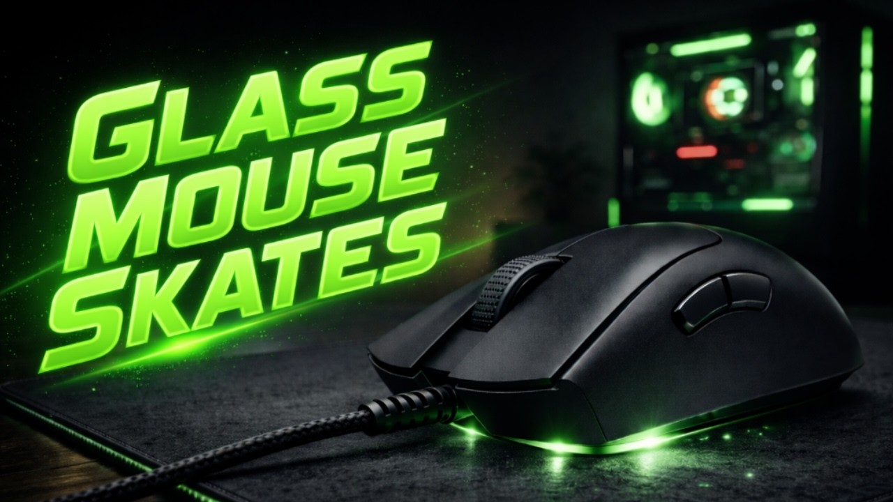 first time using GLASS mouse skates