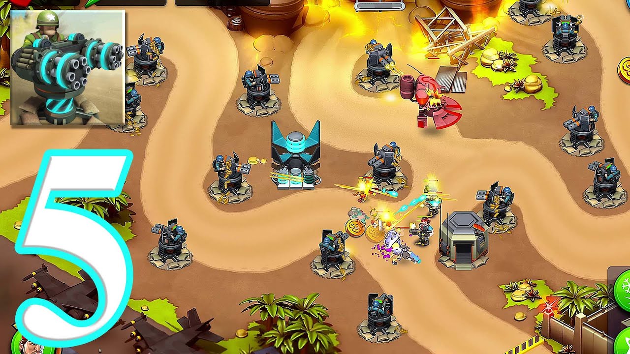 Alien Creeps TD: Strategy Game - Gameplay Walkthrough Episode 5 (iOS, Android)