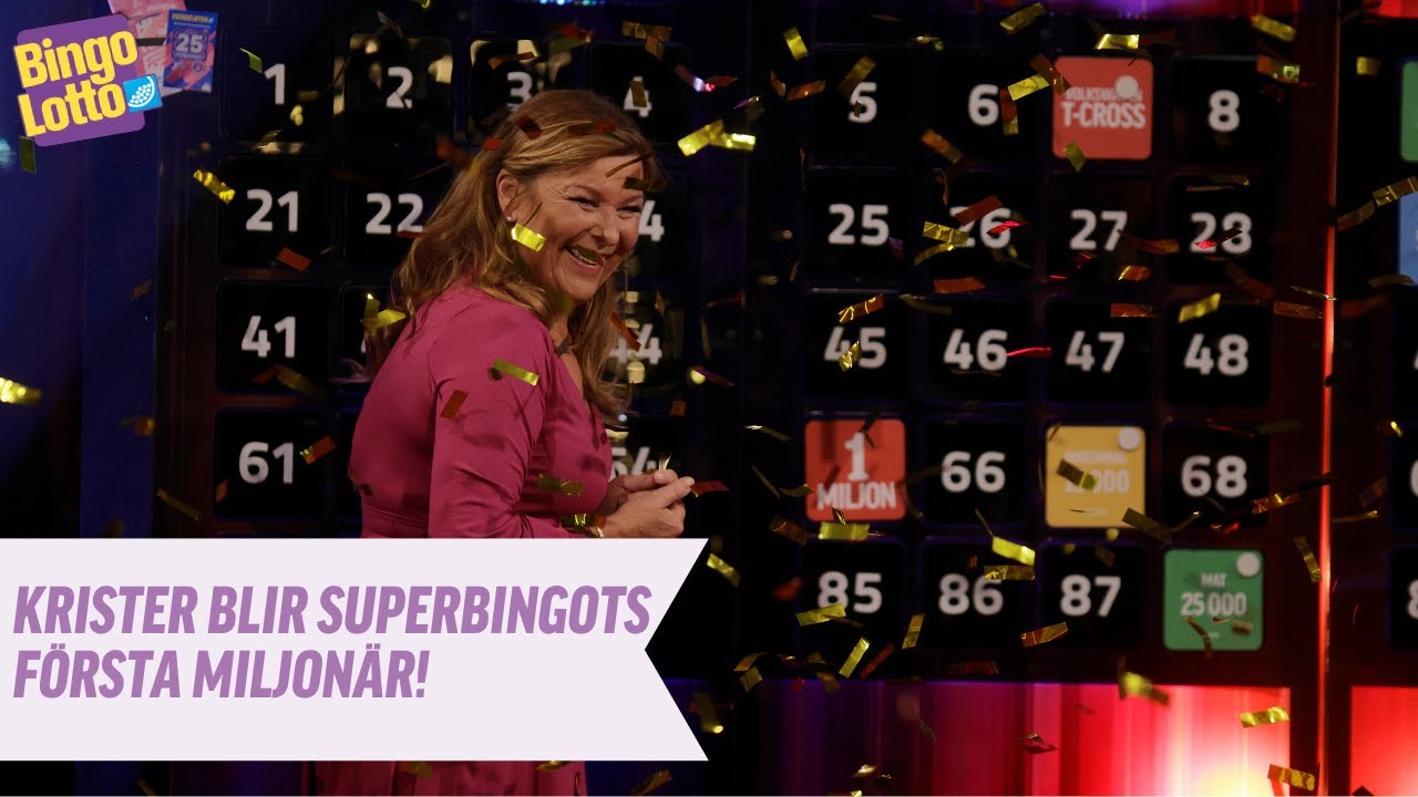 Här blir han miljonär i BingoLottos Superbingo!