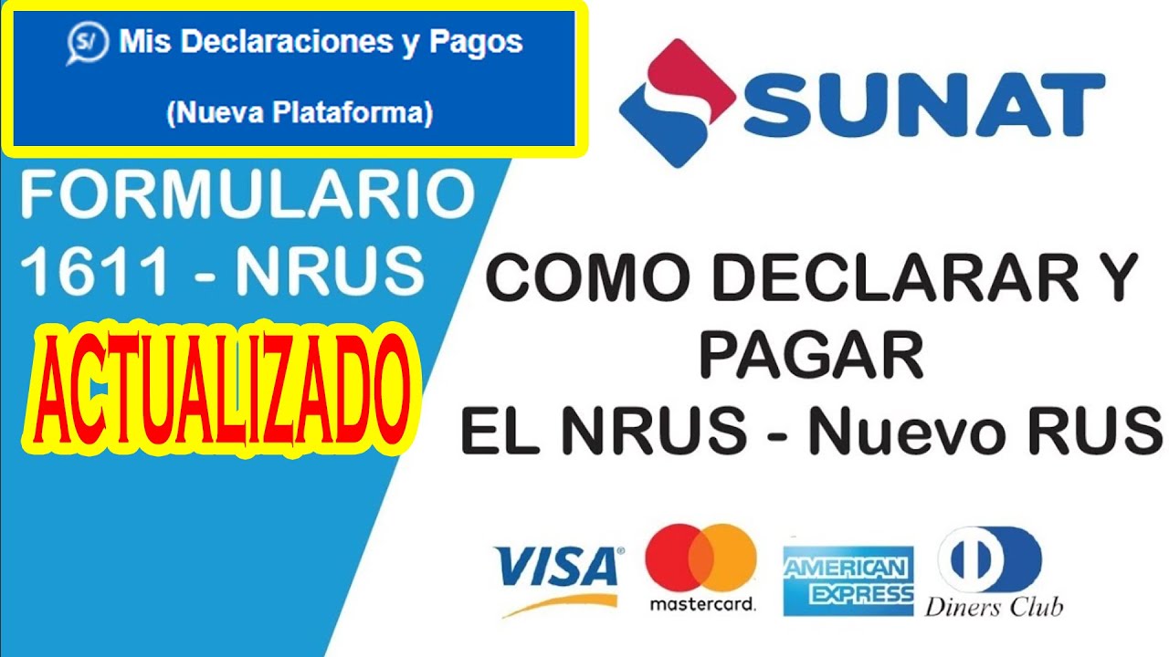 COMO DECLARAR Y PAGAR💰 NUEVO RUS - SUNAT | NUEVA PLATAFORMA 