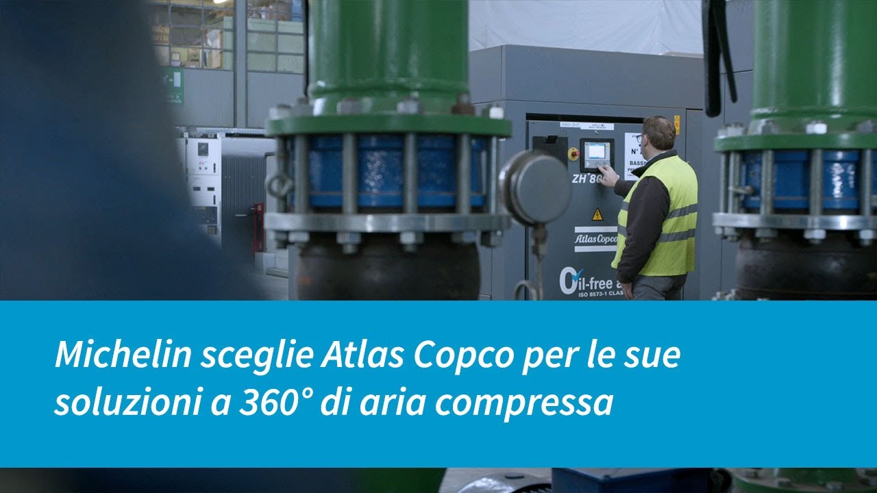 Michelin sceglie Atlas Copco per le sue soluzioni a 360° di aria compressa