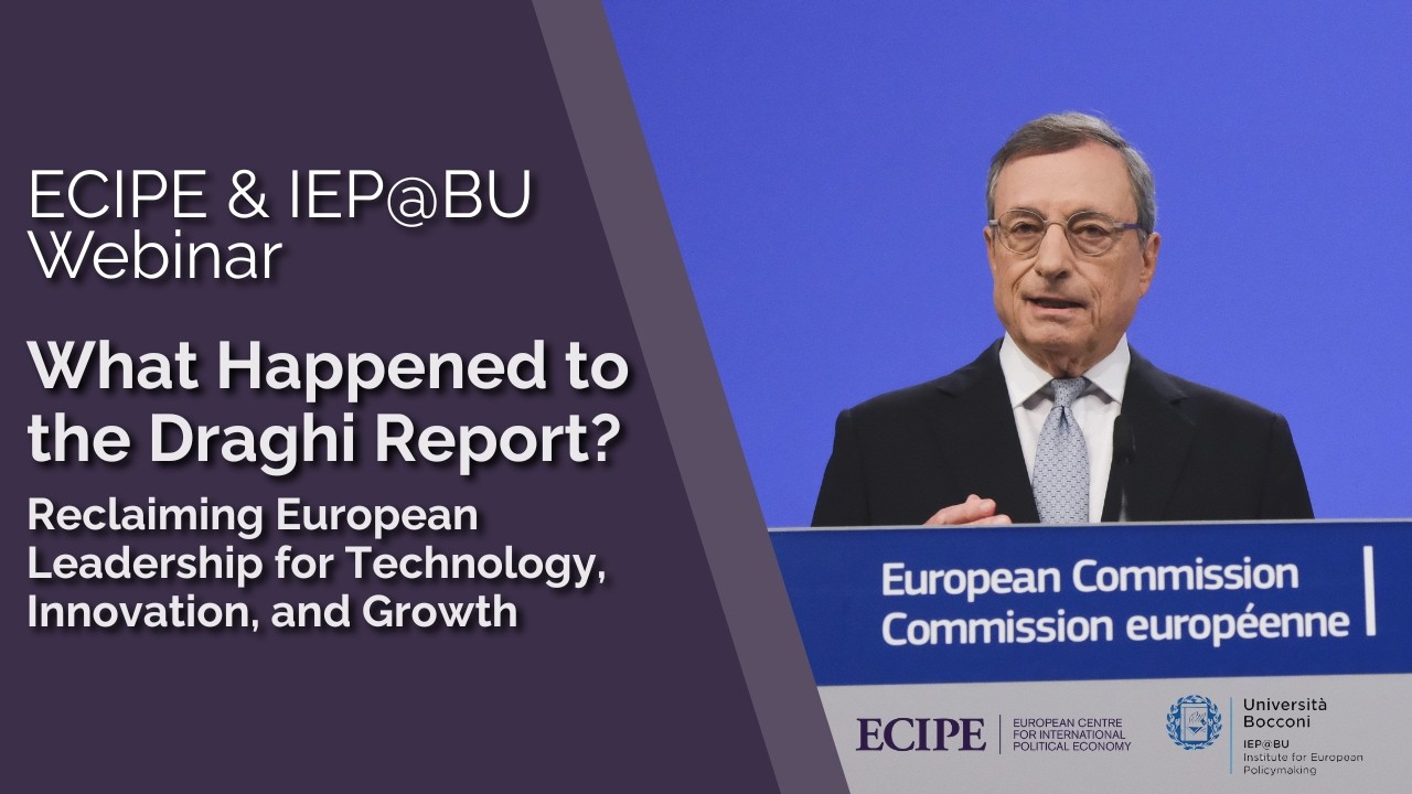 ECIPE Webinar: What Happened to the Draghi Report?
