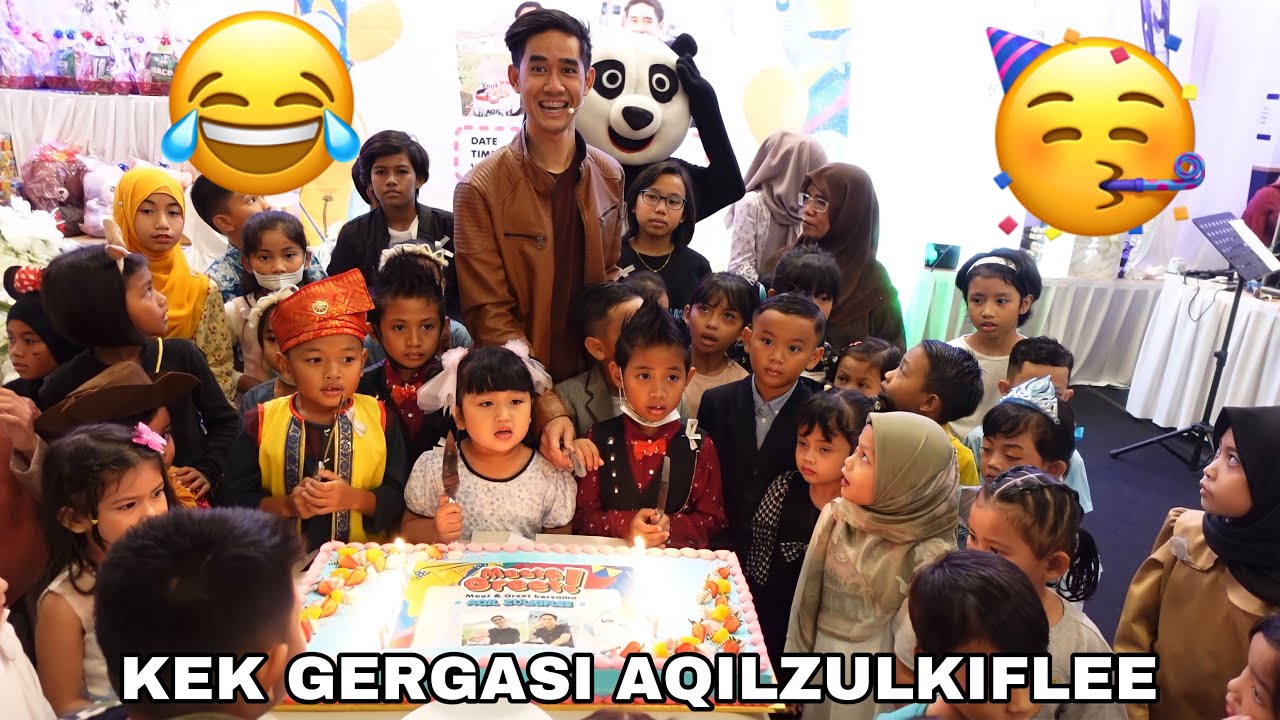 PRANK JADI PANDA 🐼 KEK BIRTHDAY GERGASI 😂 MEET & GREET AQILZULKIFLEE 😍