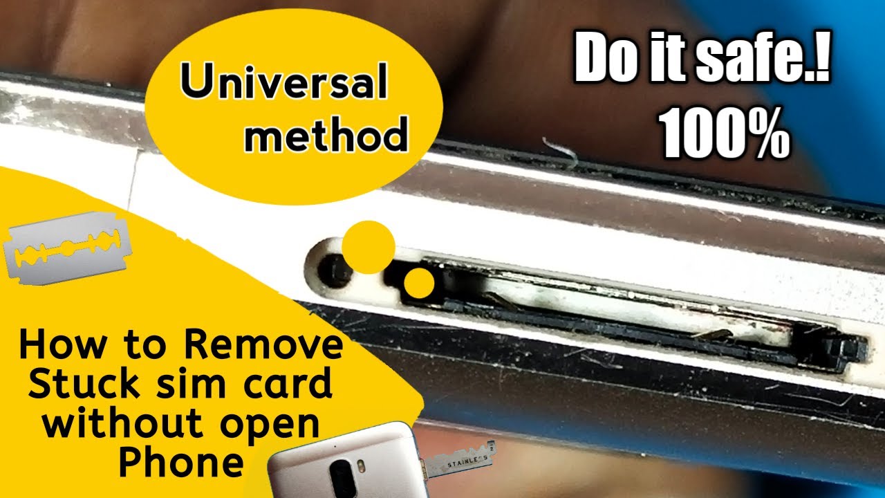 How to Remove Stuck sim card without open Smartphones || Do it Safe || Use the Tricks.