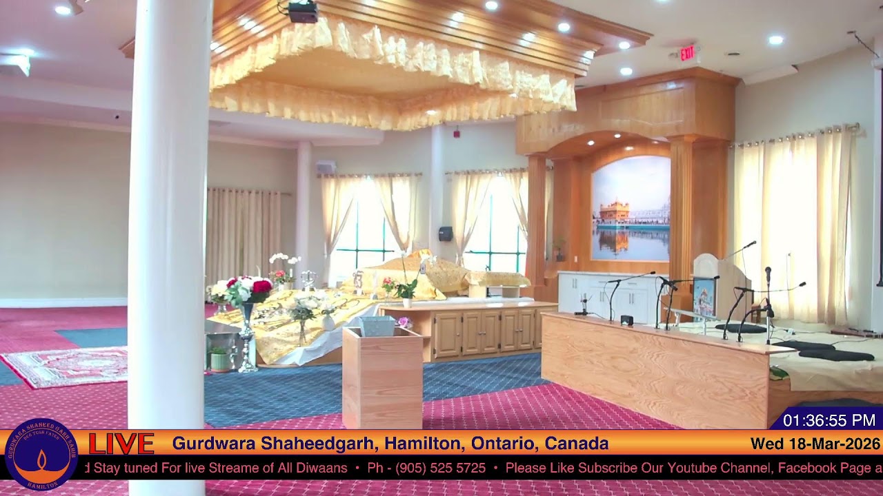 LIVE - Gurdwara Shaheedgarh Sahib Hamilton