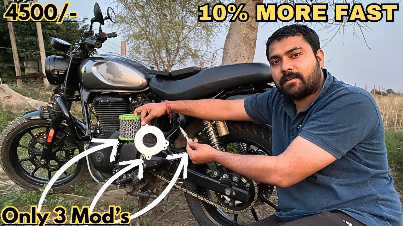 3 BUDGET PERFORMANCE MODIFICATIONS for RE HUNTER 350 | MORE FAST | 70/365 ​⁠