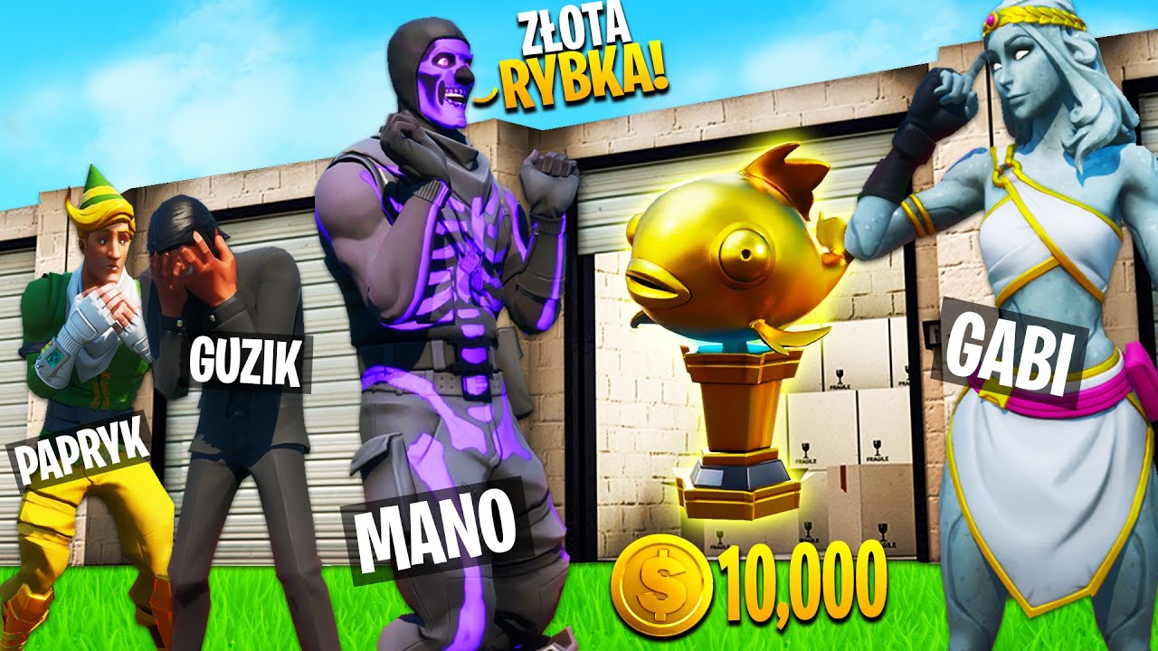 WOJNY MAGAZYNOWE w Fortnite ... (kupił MITYCZNĄ RYBĘ!)