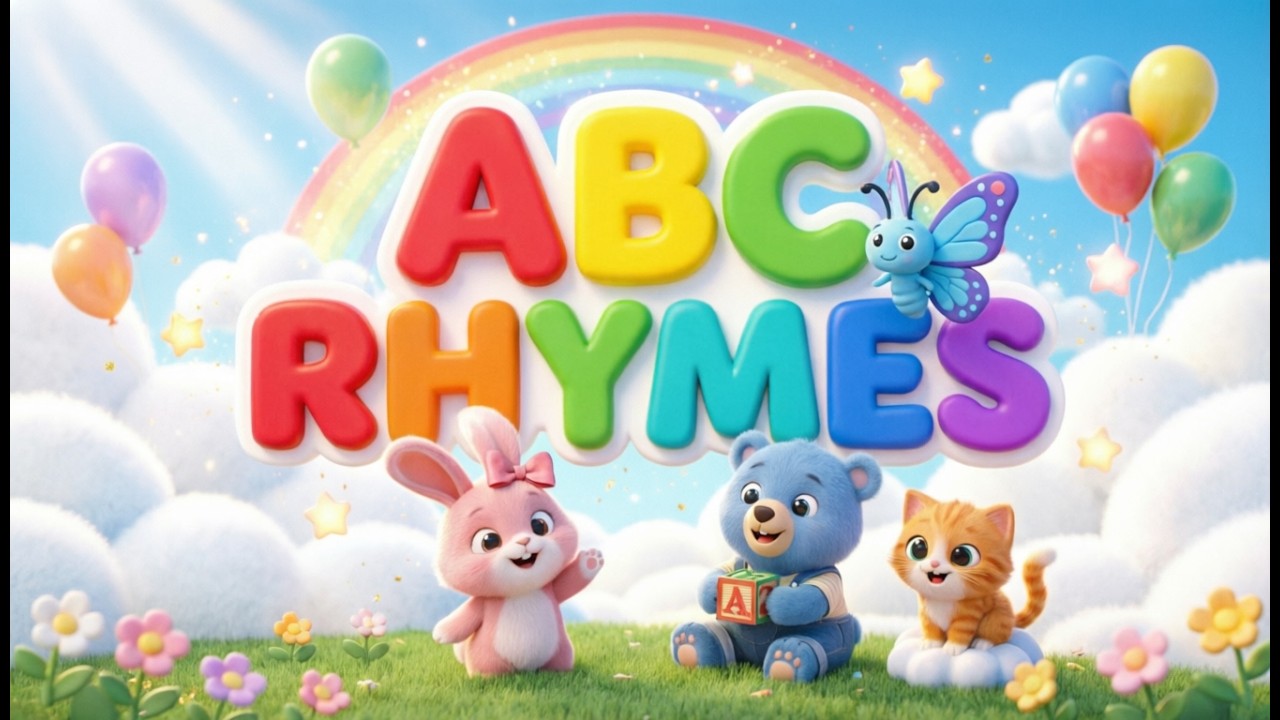 ABC Rhymes for Children | A to Z Animal Alphabet Song @kc fun world