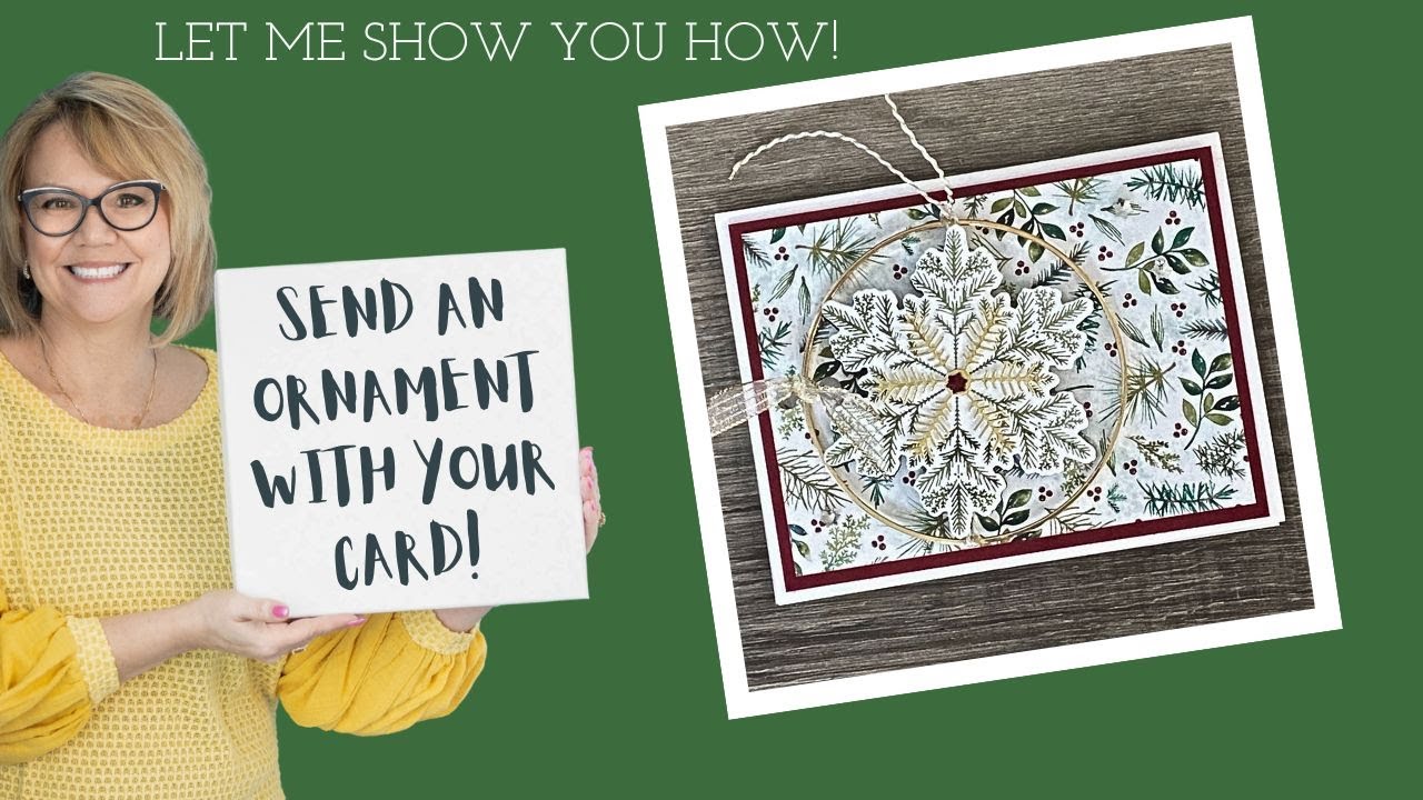 WOW Card! Send an Ornament with Your Card! Elegant Pine Suite From Stampin' UP! Featured