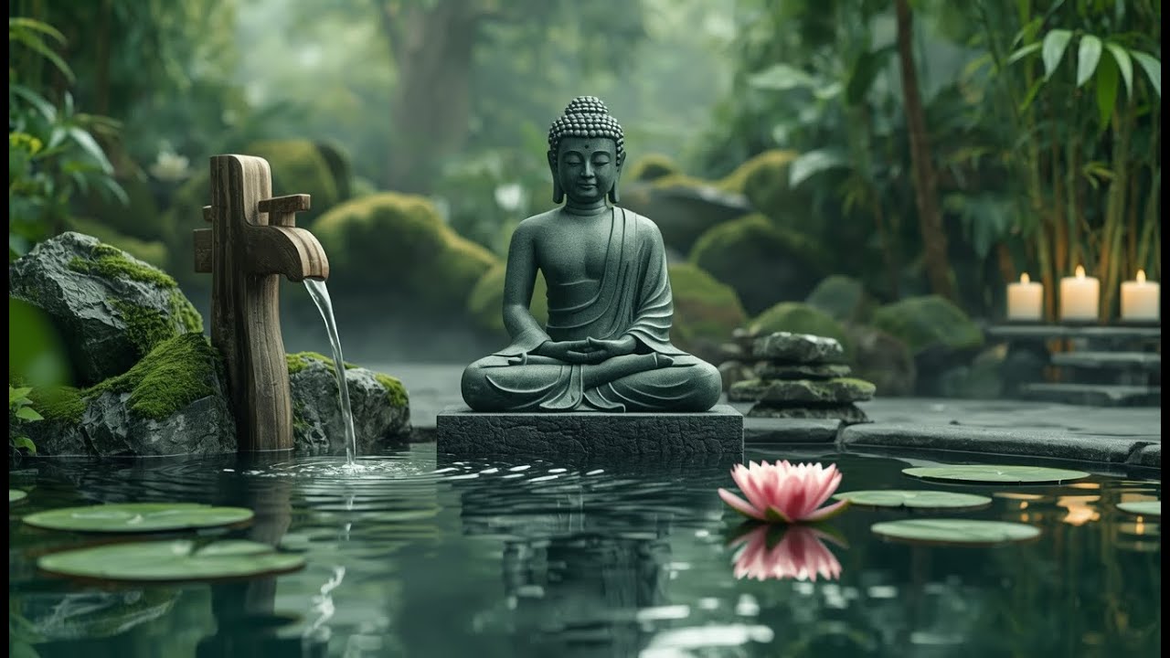 Soothing Healing Music for Meditation & Sleep 🌿 Water Sounds for Calm Anxiety & Deep Relaxation