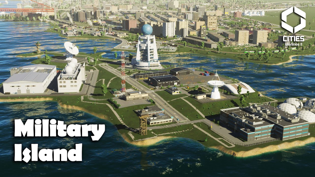 Building an Island Military Base | Cities Skylines 2 Let's Play