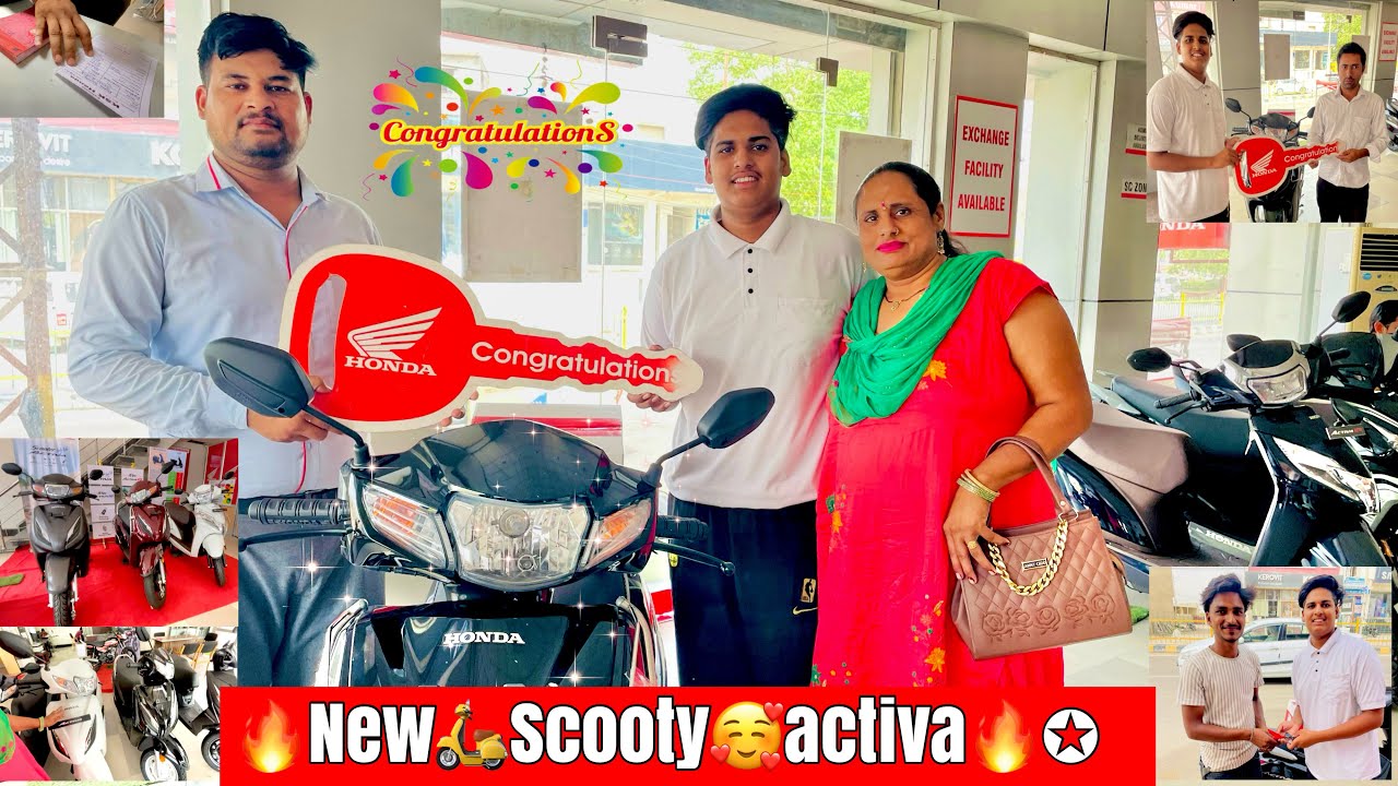 ❤️ buying new 🛵Honda activa🔥 congratulations😍110cc