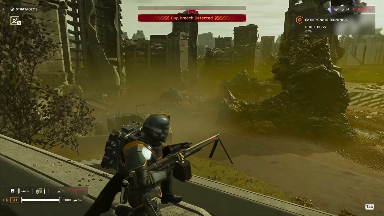 HELLDIVERS 2 Terminids Fight Gameplay