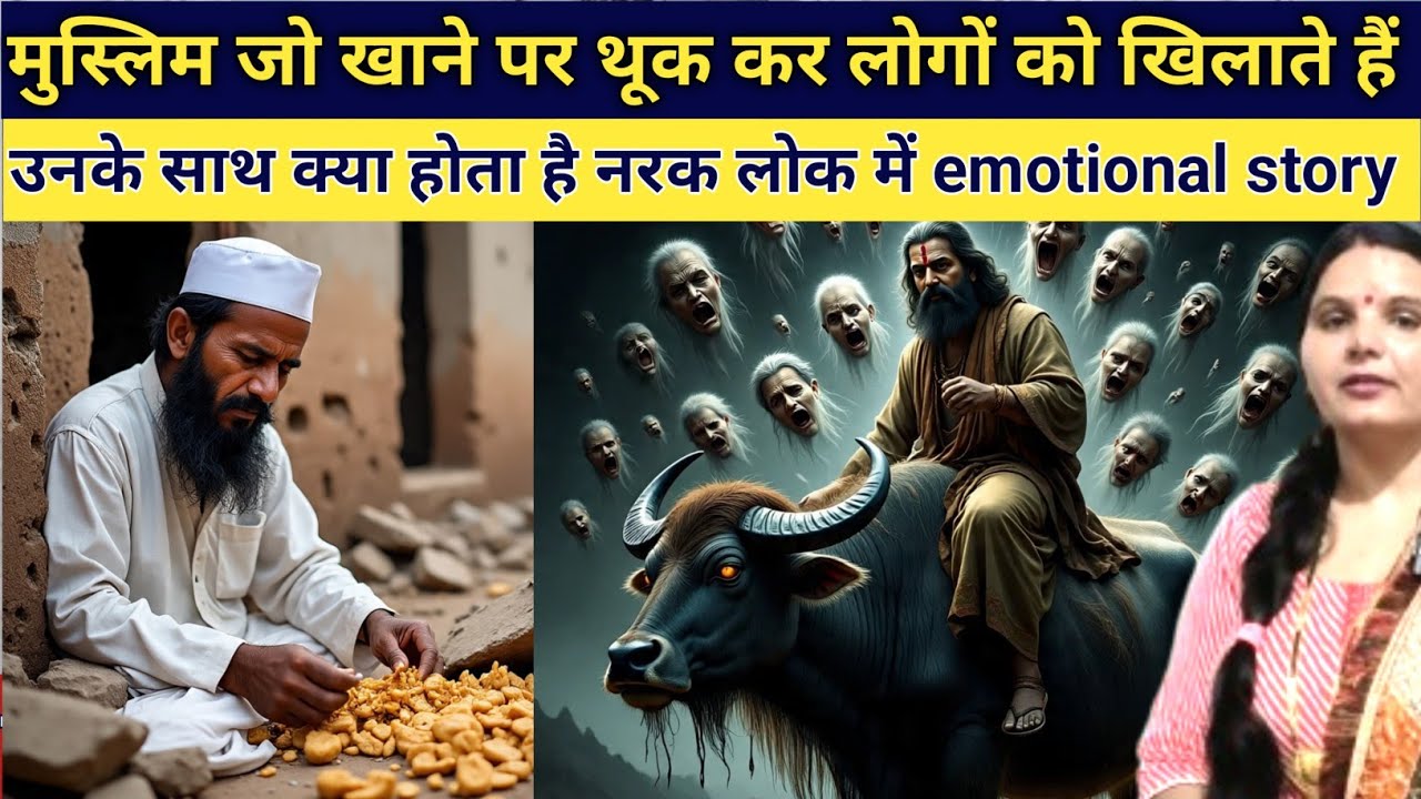 मुस्लिम जो खाने पर थूक कर लोगों को खिलाते हैं उनके साथ क्या होता है नरक लोक में emotional story 