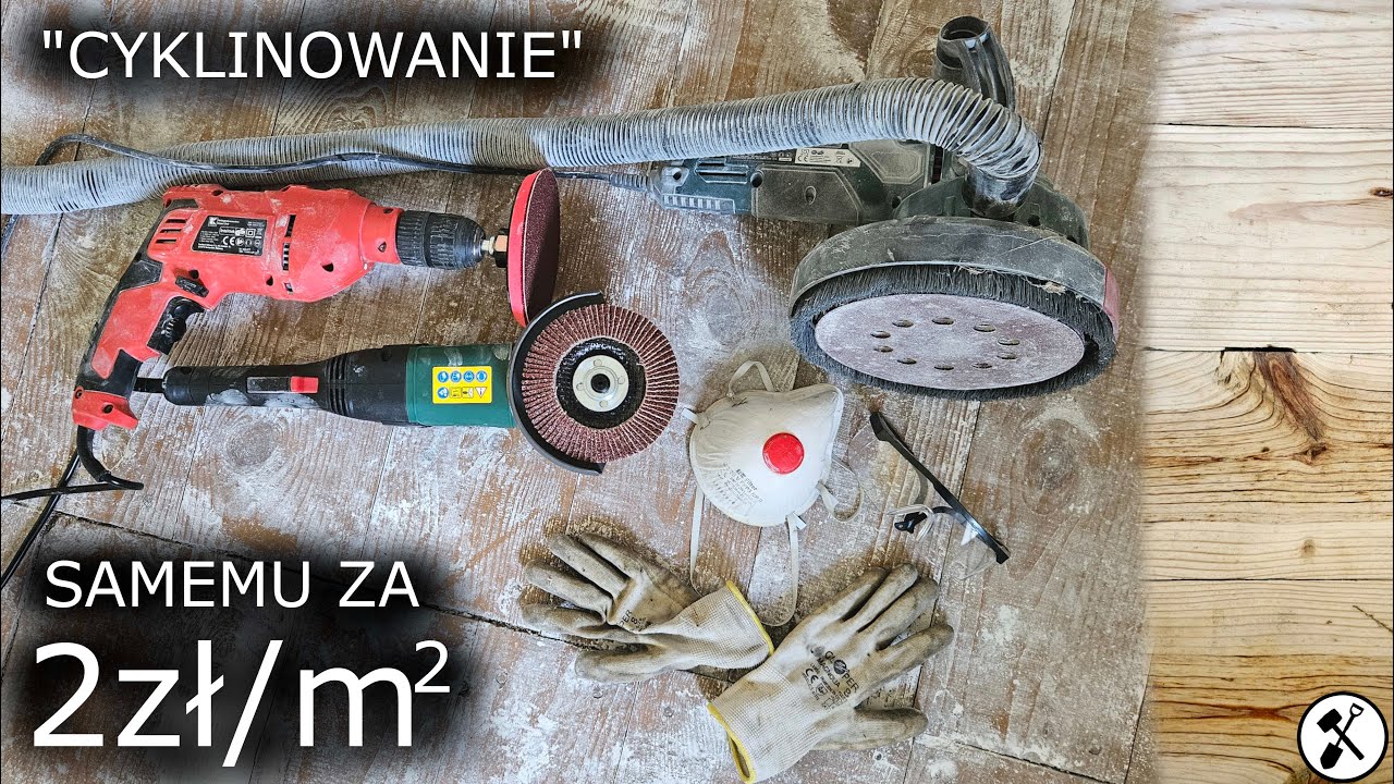 Cyklinowanie za 2zł? Czyli jak wyczyścić starą podłogę z farby.