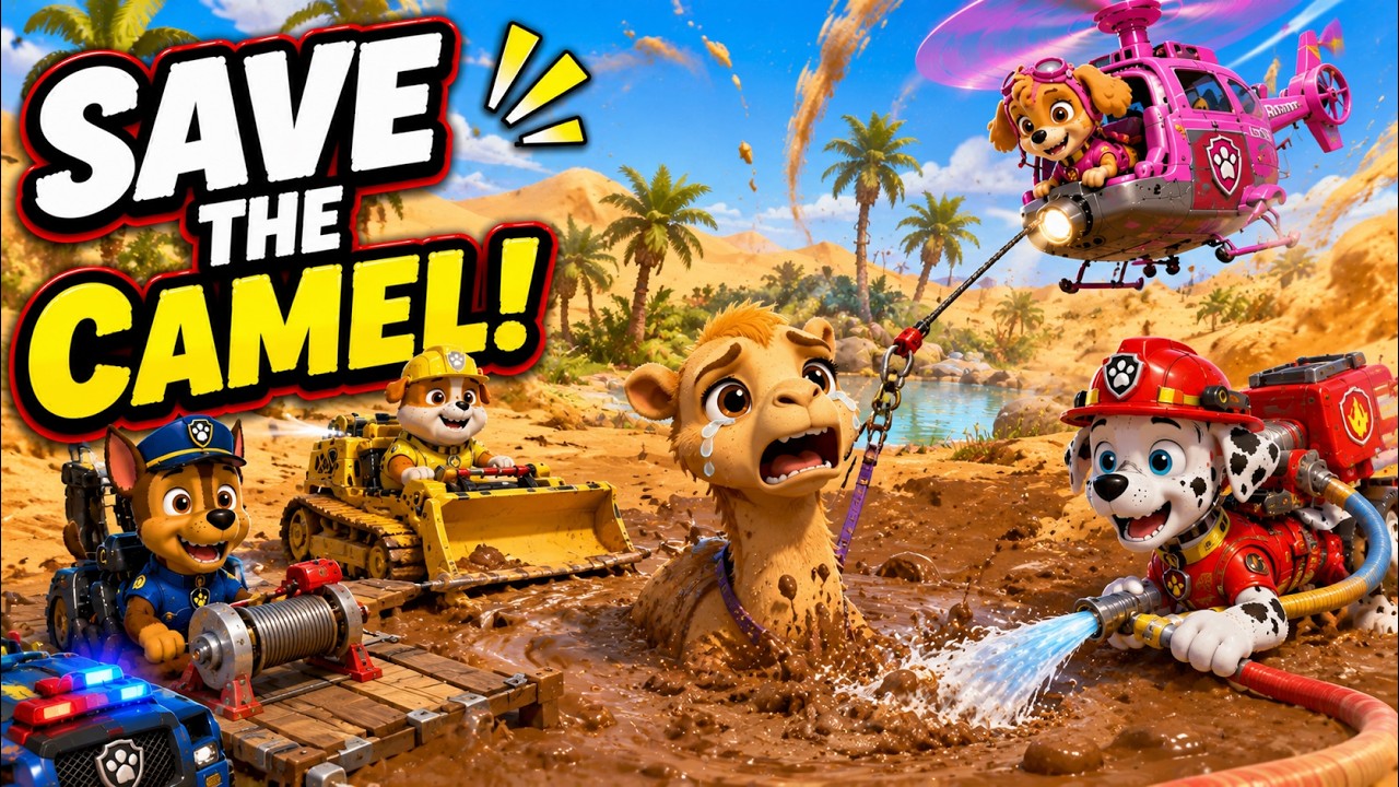 🐪 Can the Team Save the Baby Camel from the Deadly Quicksand? | Hero Paws Rescue