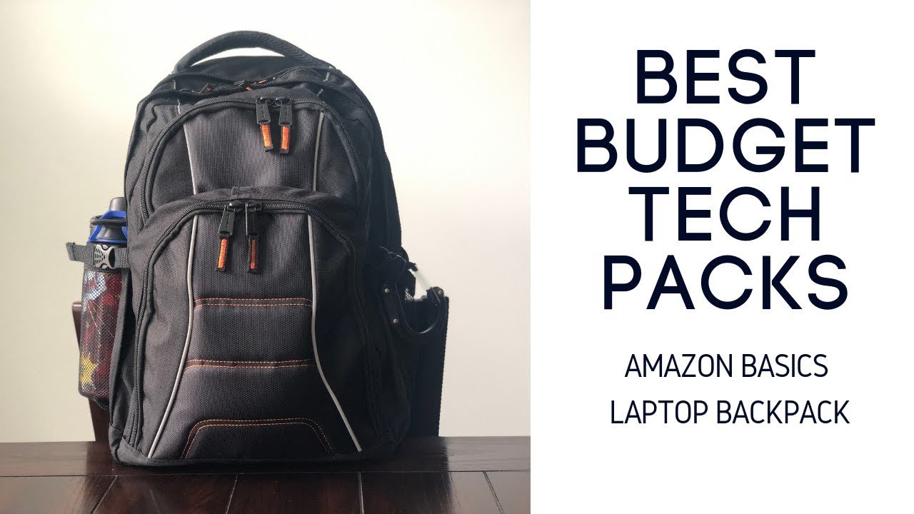 Amazon Basics Laptop Backpack Review - BUDGET Tech Backpack for College or Work