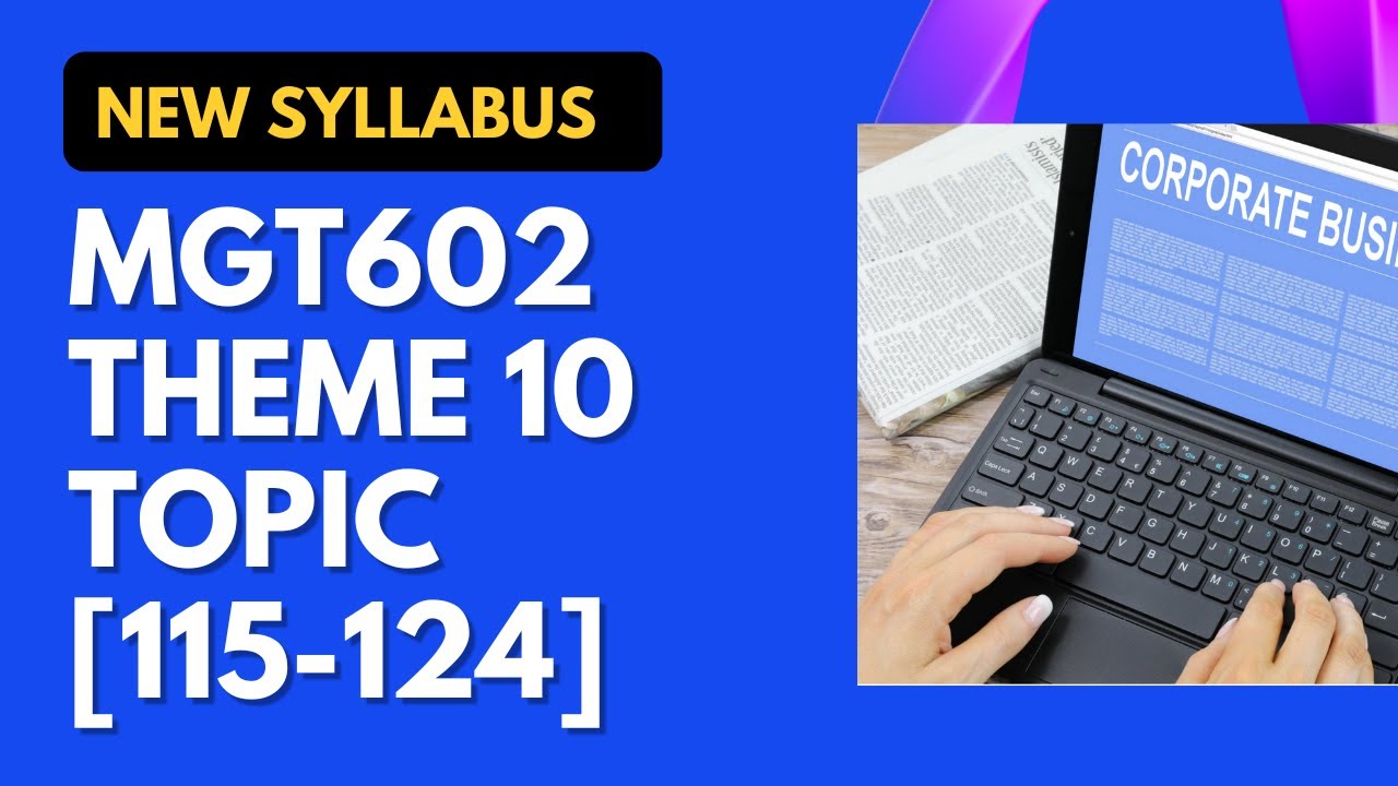 MGT602 THEME 10 SHORT LECTURES