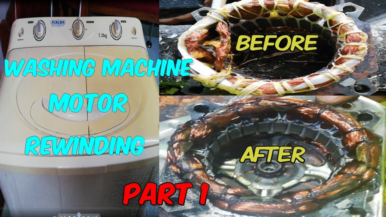 Paano mag REWIND ng  washing machine dryer motor [PART 1]