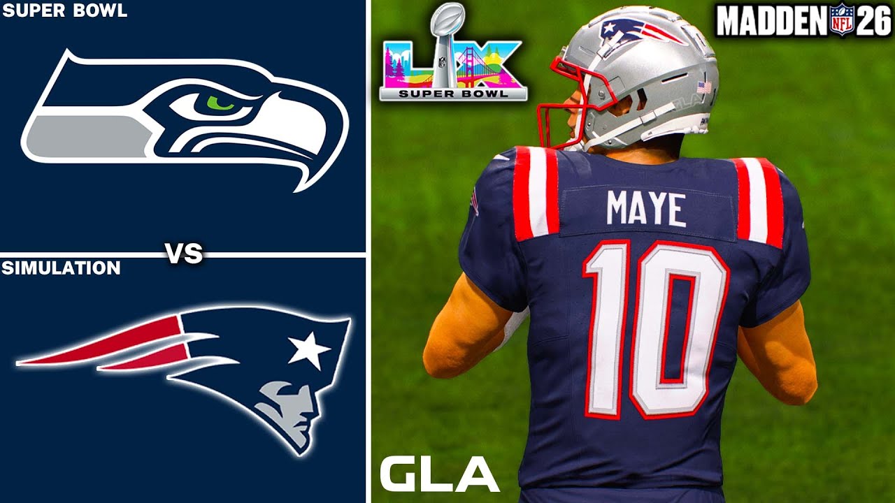 Patriots vs. Seahawks Simulation - Super Bowl LX (60) - Madden 26 PS5 Gameplay