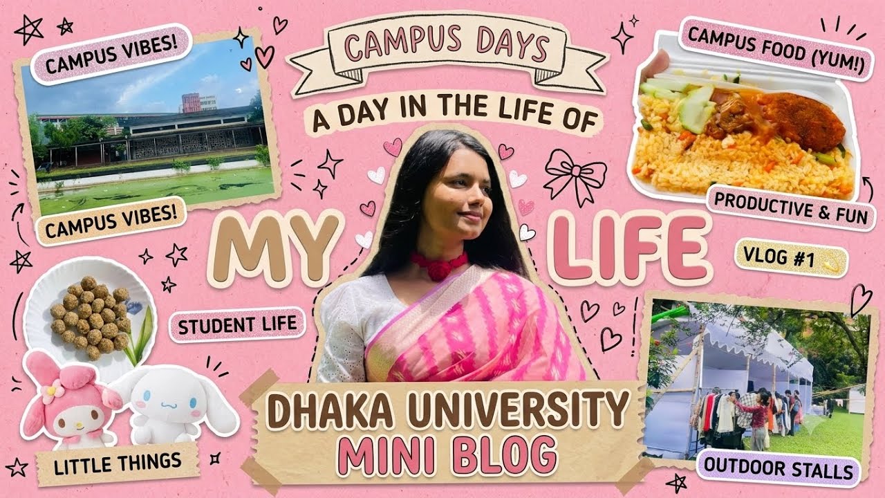 A Random Day at Dhaka University 🌿 | Mini Vlog | DU Student Life 🇧🇩