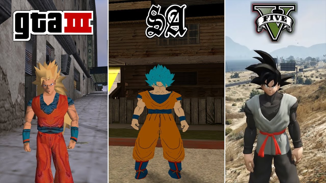 Goku in GTA Games (Evolution)