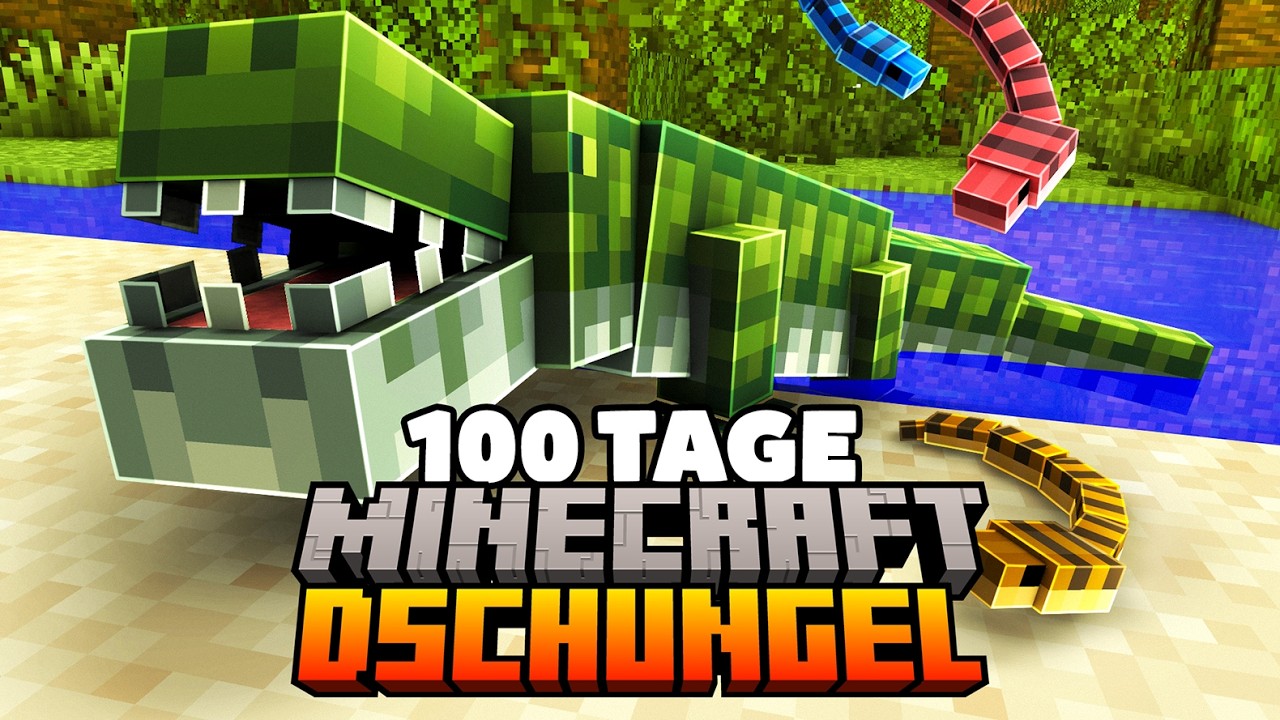 Ich überlebe 100 Tage Minecraft im Amazonas Regenwald!