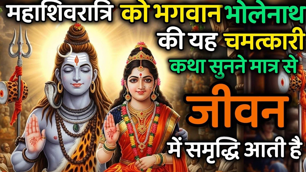 महाशिवरात्रि के दिन यह चमत्कारी कथा सुनलो जीवन की सारे दुःख समाप्त हो जाएंगे।