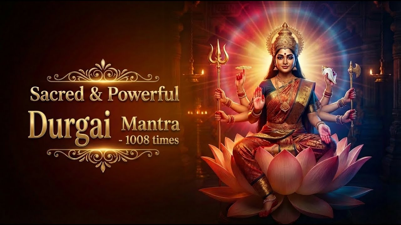 சக்திவாய்ந்த துர்கை மந்திரம் | 1008 முறை | Sacred & Powerful Durgai Mantra | 1008 Times Chanting