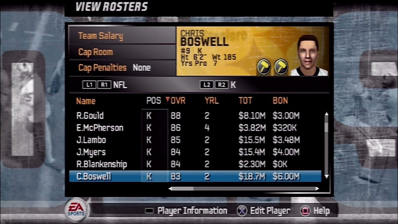 Madden NFL 22 Updated NFL Rosters for PS2  - Top 25 Players Each Position