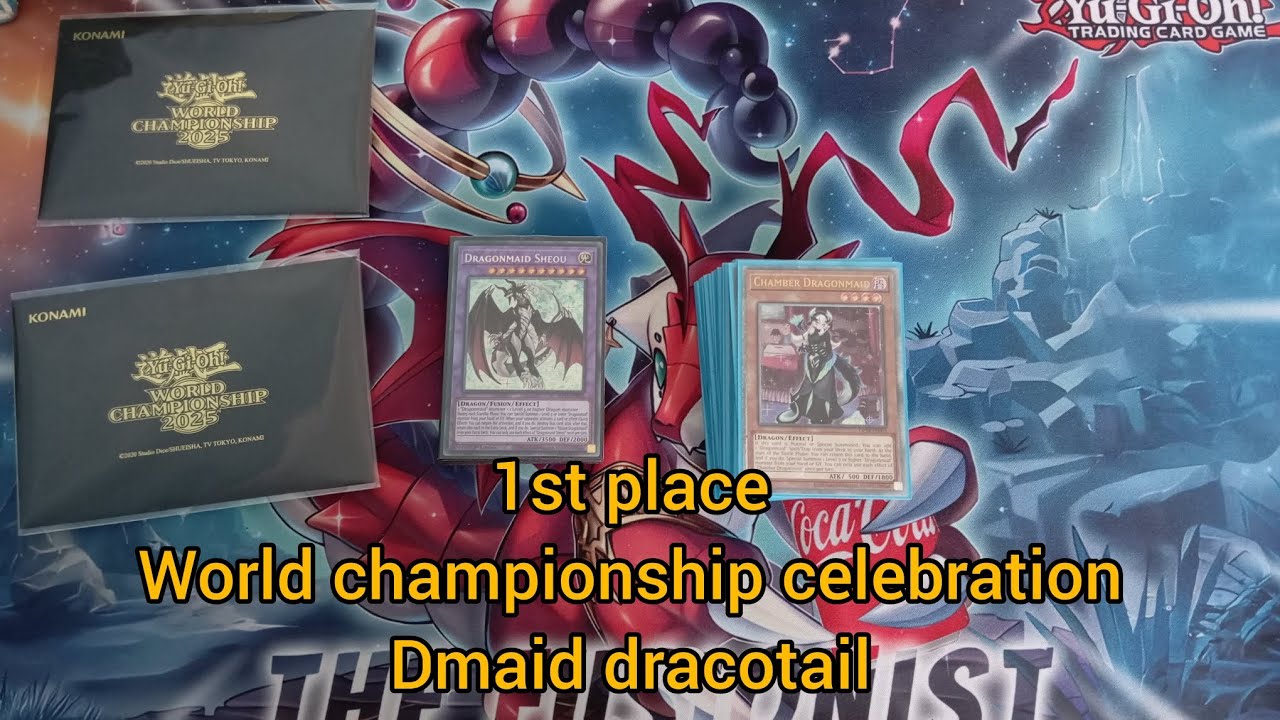 1st PLACE WORLD CHAMPIONSHIP CELEBRATION DRAGONMAID DRACOTAIL DECK PROFILE+COMBOS
