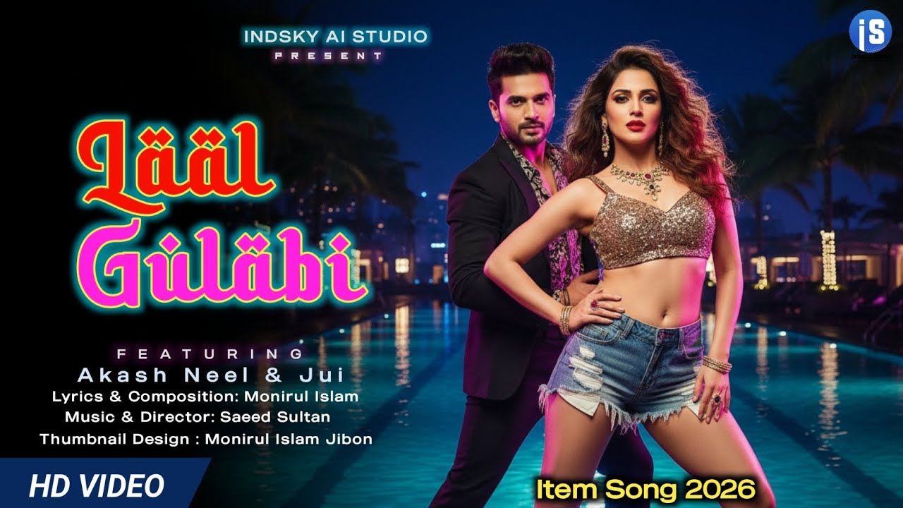Laal Gulabi | Item song 2026 | Akash Neel & Jui | HD VIDEO | IndSky Ai Studio 