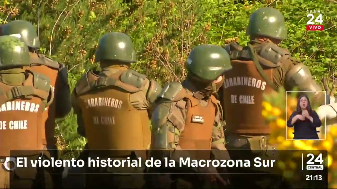 El violento historial de la Macrozona Sur