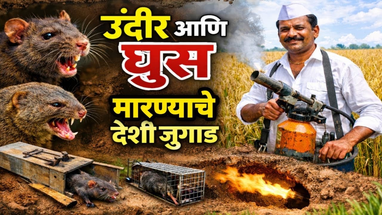 उंदीर आणि घूस मारण्याचे देशी जुगाड.