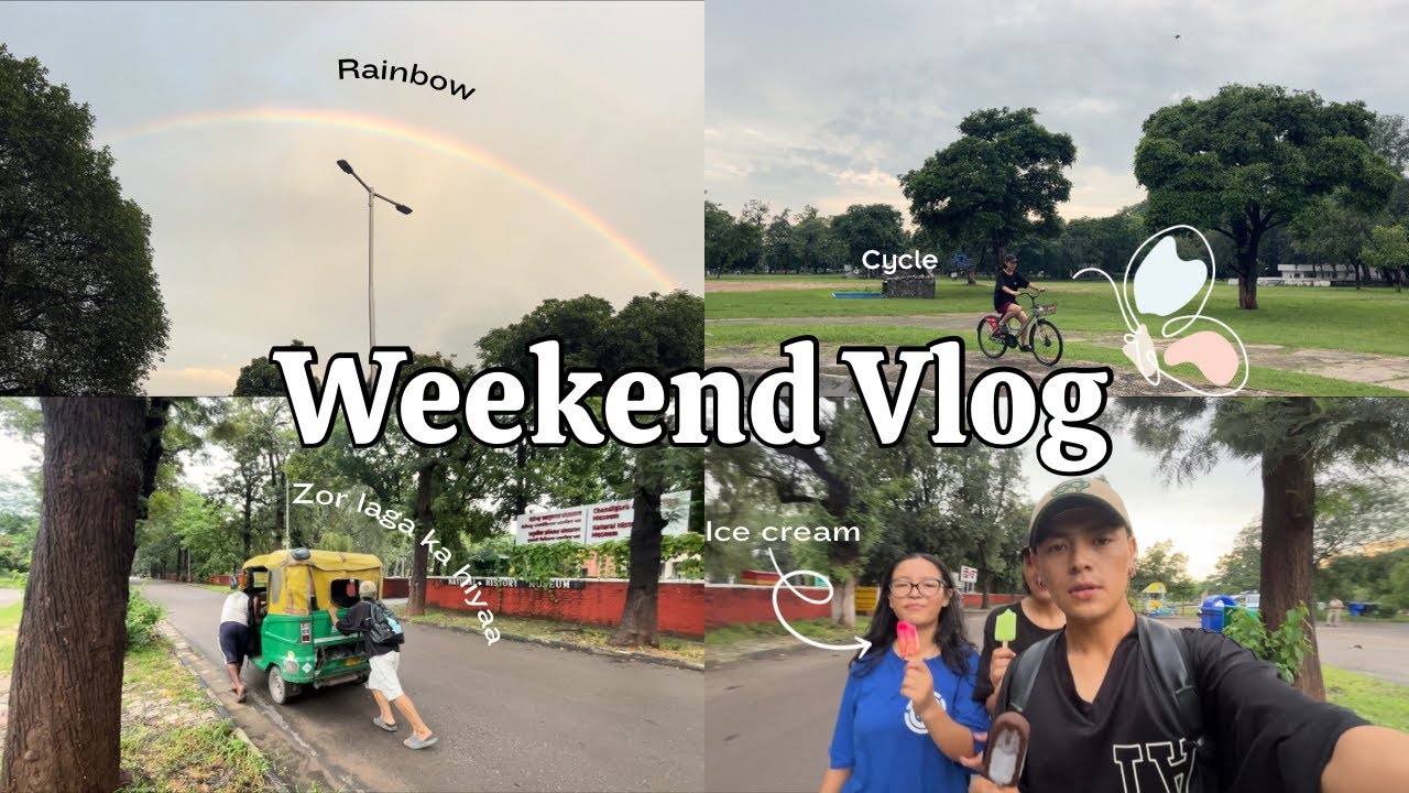 Weekend Vlog🌻: Elder Sister’s First Cycle 🚲 Ride, Laughs 😂& Ice Cream 🍨 