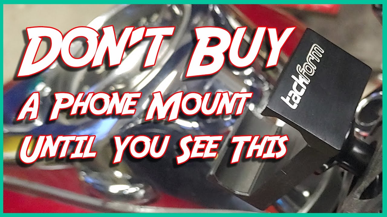 TackForm motorcycle phone mount, install and first impressions.