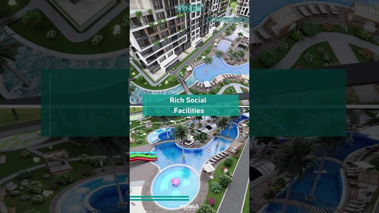 5 Star Hotel Amenities from Apartments with a Large Pool in Antalya | TERRA Real Estate &reg;