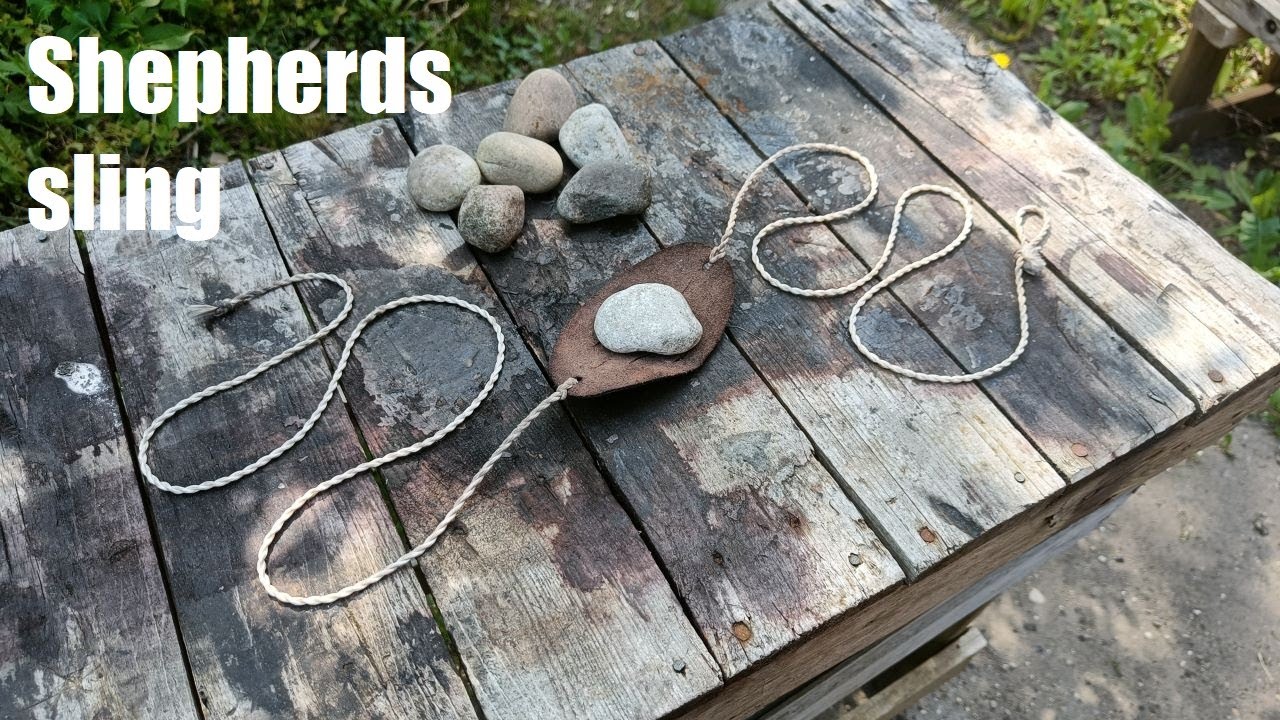 Sling making - Making a shepherds sling