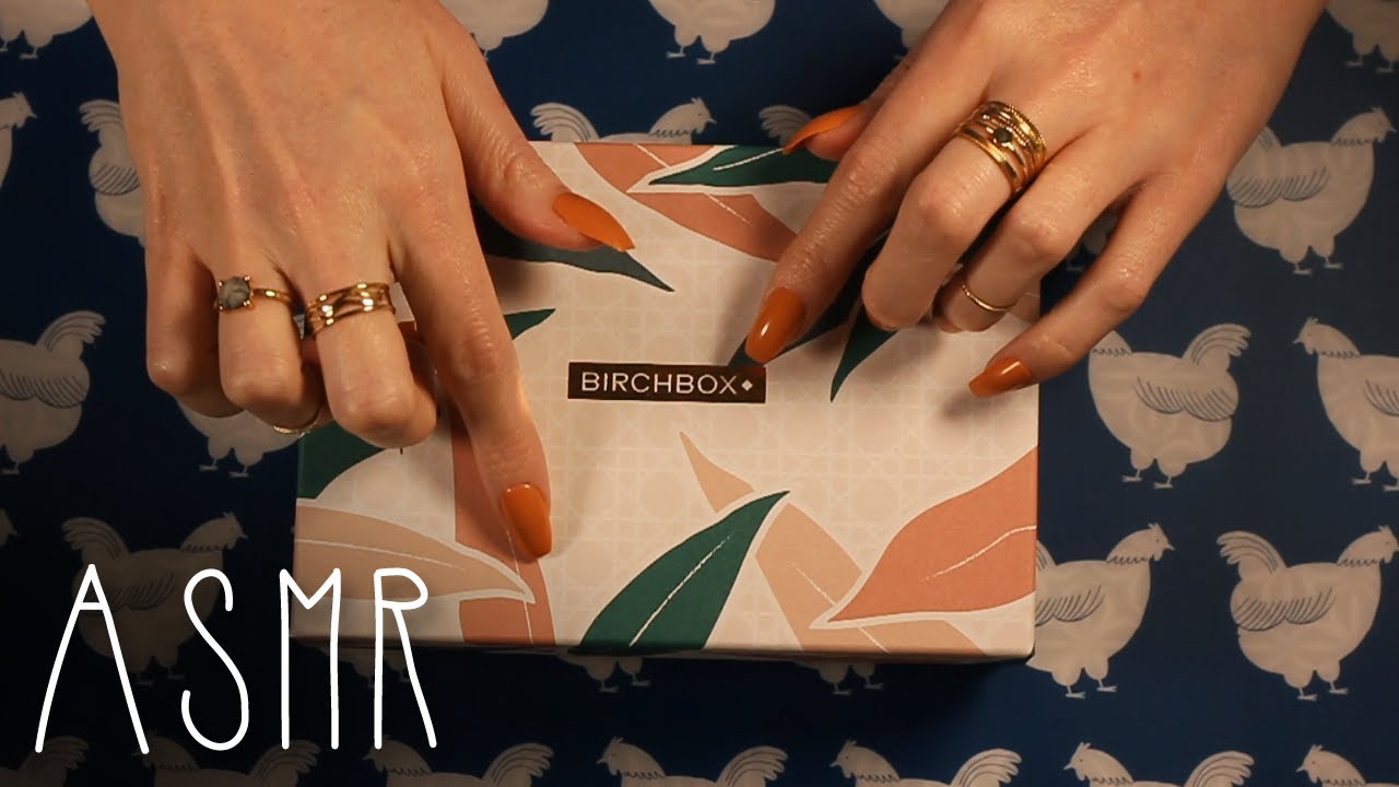 ASMR Birchbox unboxing (🎧 soft spoken, beauty box subscription)