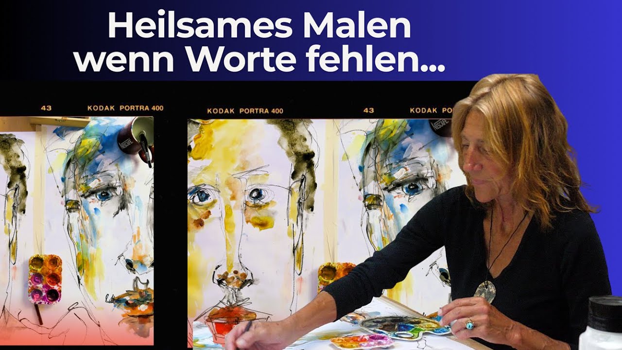 Intuitives Malen in Mischtechnik - Wenn Worte fehlen lass die Farben sprechen