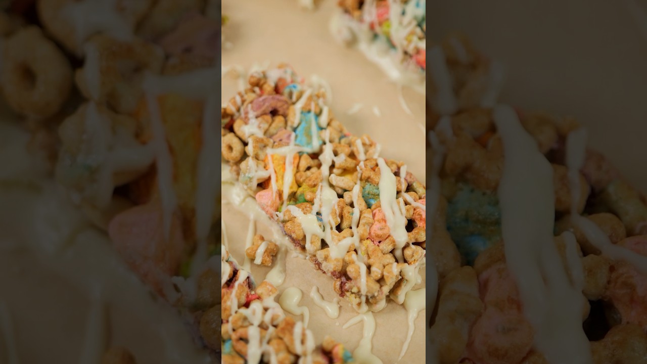 How to make breakfast cereal bars 🥣 #breakfast #recipe #cereal #problemsolved