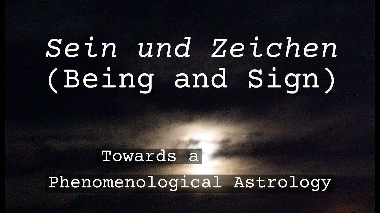 Being and Sign (Sein und Zeichen): Towards a late Heideggerian Phenomenological Astrology